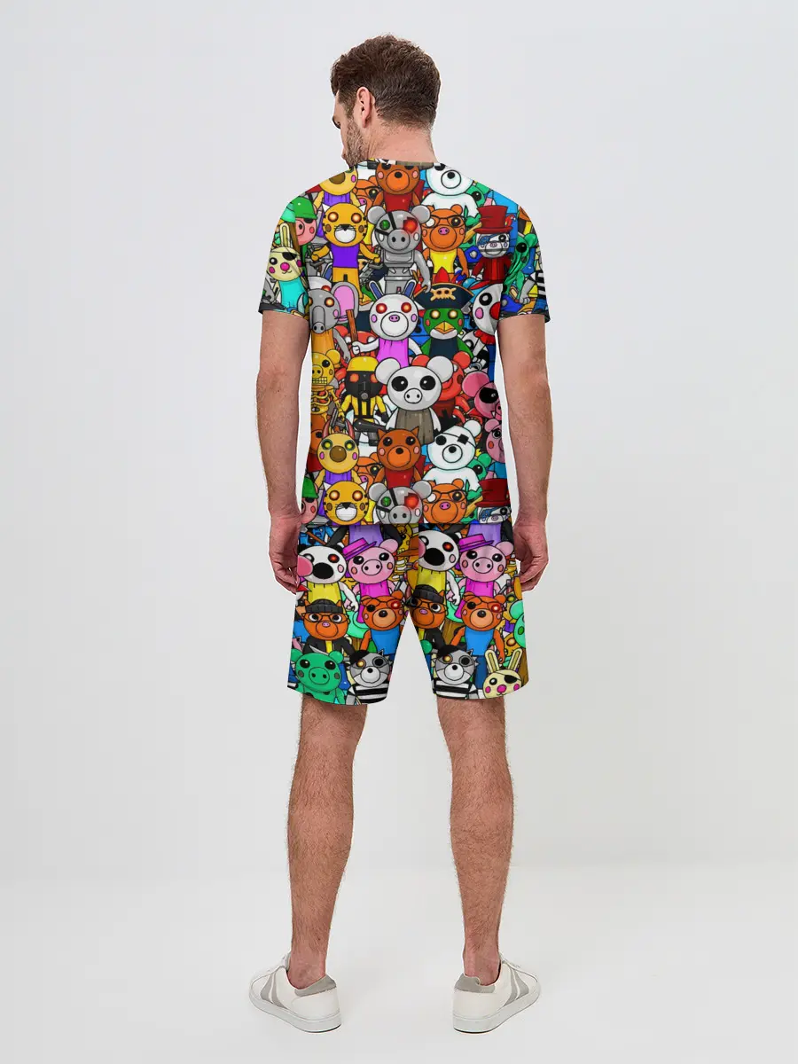 Мужской костюм с шортами / ROBLOX PIGGY