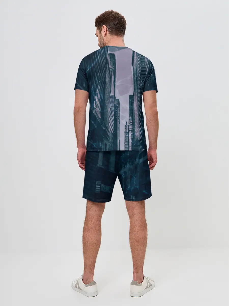 Мужской костюм с шортами / Zero Two в большом городе