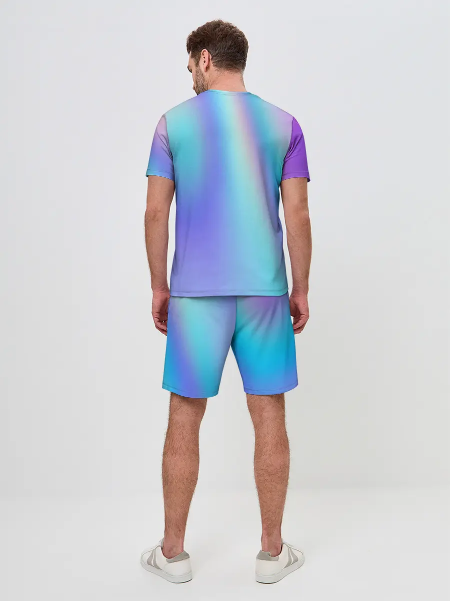 Мужской костюм с шортами / СИЯЙ