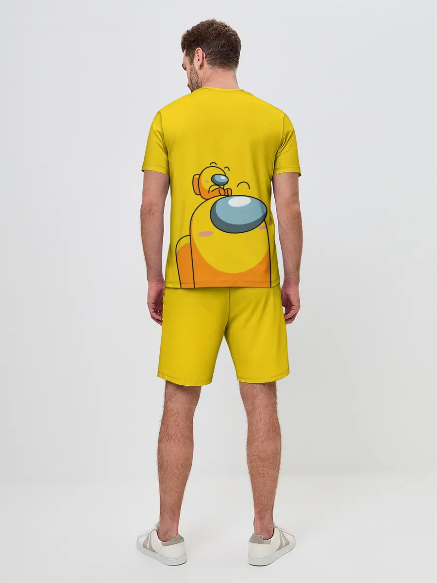 Мужской костюм с шортами / AMONG US YELLOW