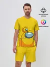 Мужской костюм с шортами / AMONG US YELLOW