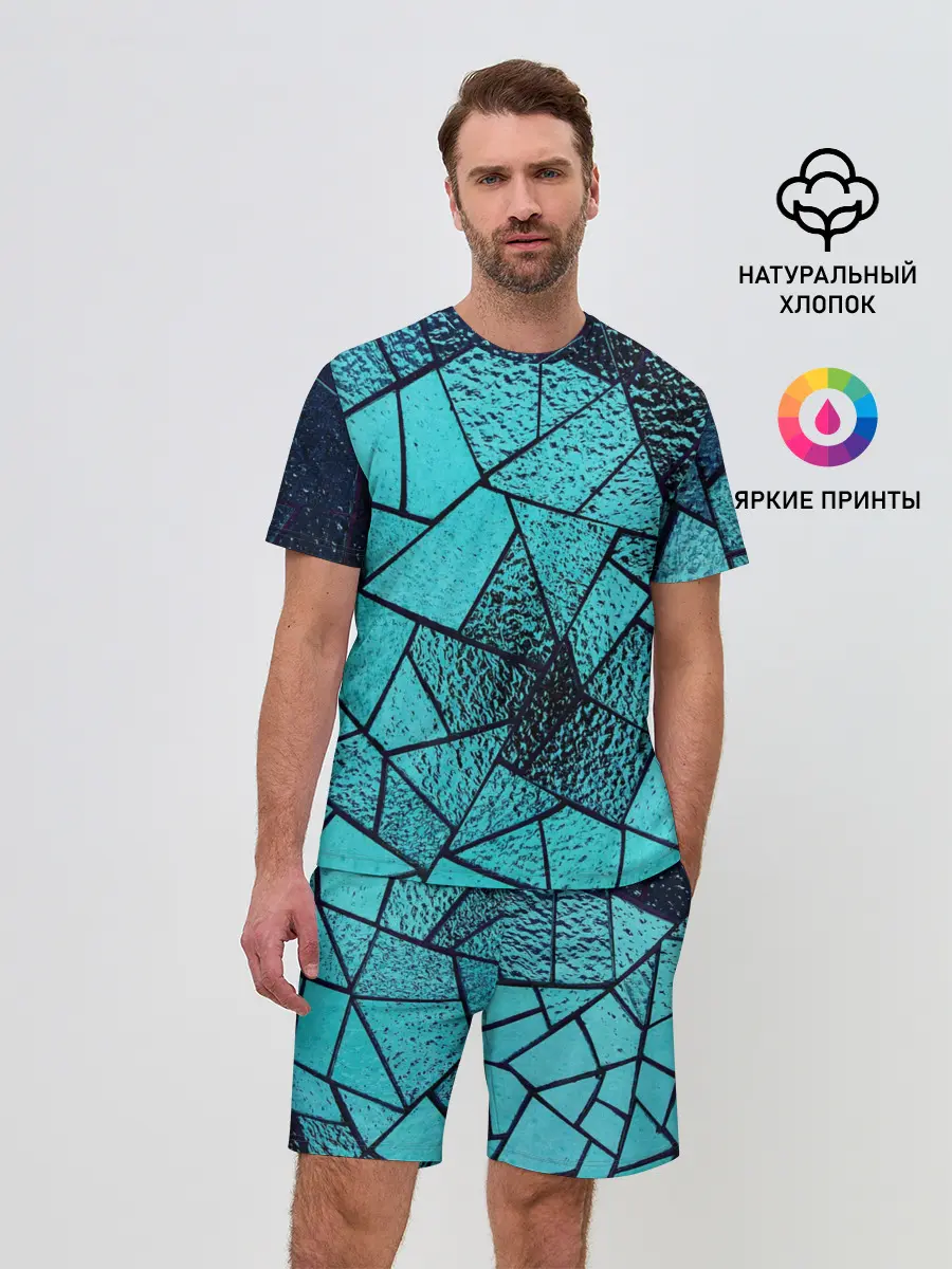 Мужской костюм с шортами / НЕОНОВЫЙ ВИТРАЖ