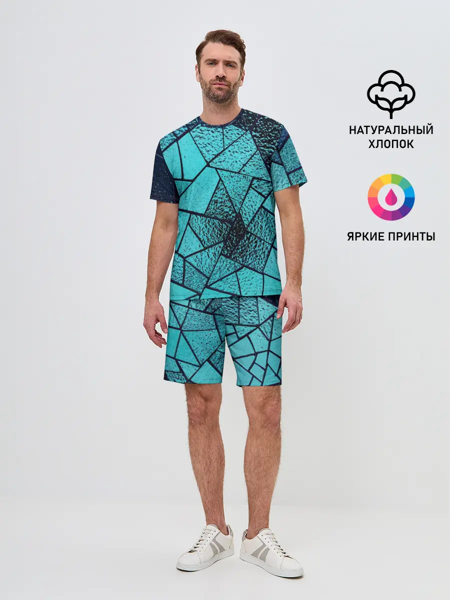 Мужской костюм с шортами / НЕОНОВЫЙ ВИТРАЖ