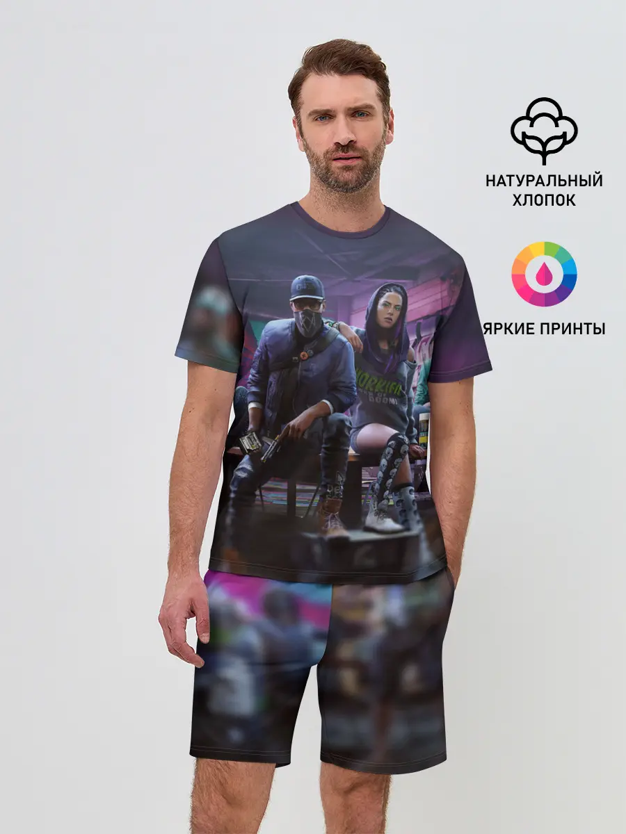 Мужской костюм с шортами / Watch dogs