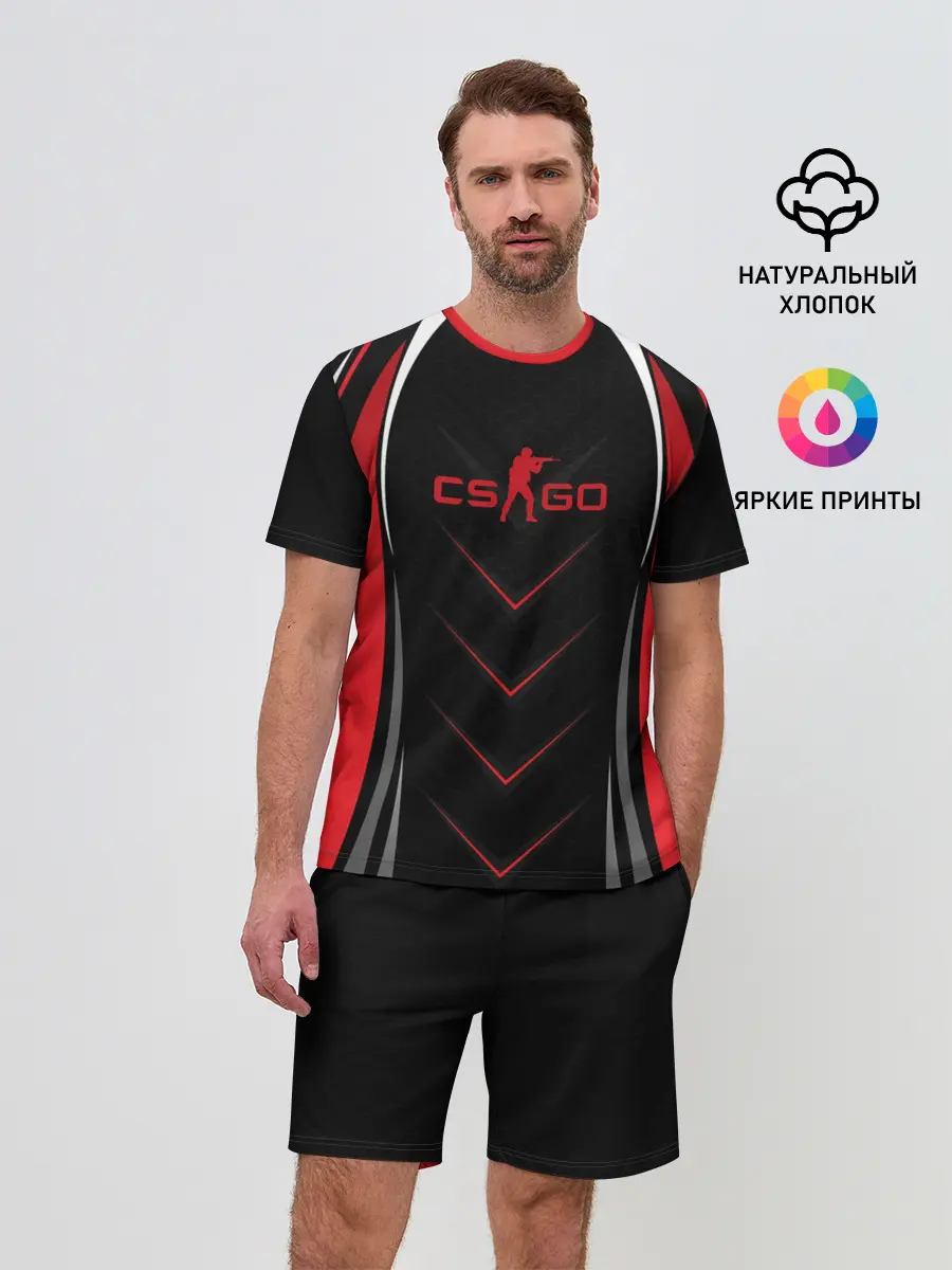 Мужской костюм с шортами / CS GO