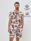 Мужской костюм с шортами / LAKERS LOGO