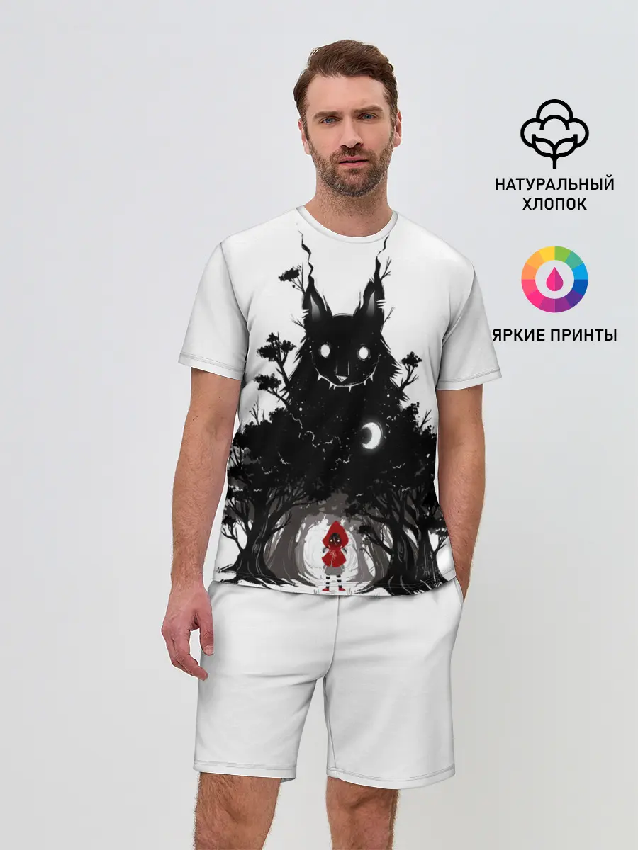 Мужской костюм с шортами / Красная шапочка