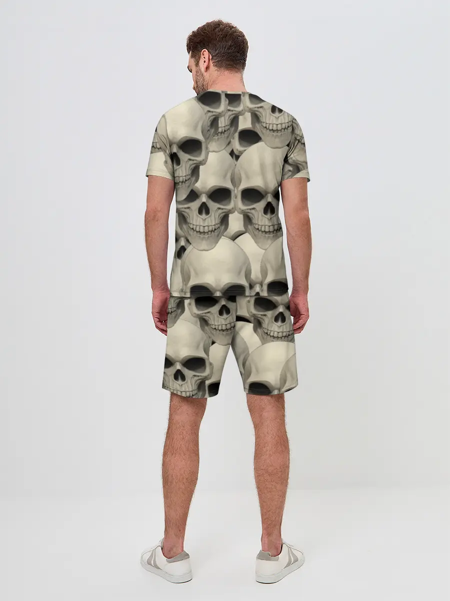 Мужской костюм с шортами / Черепа