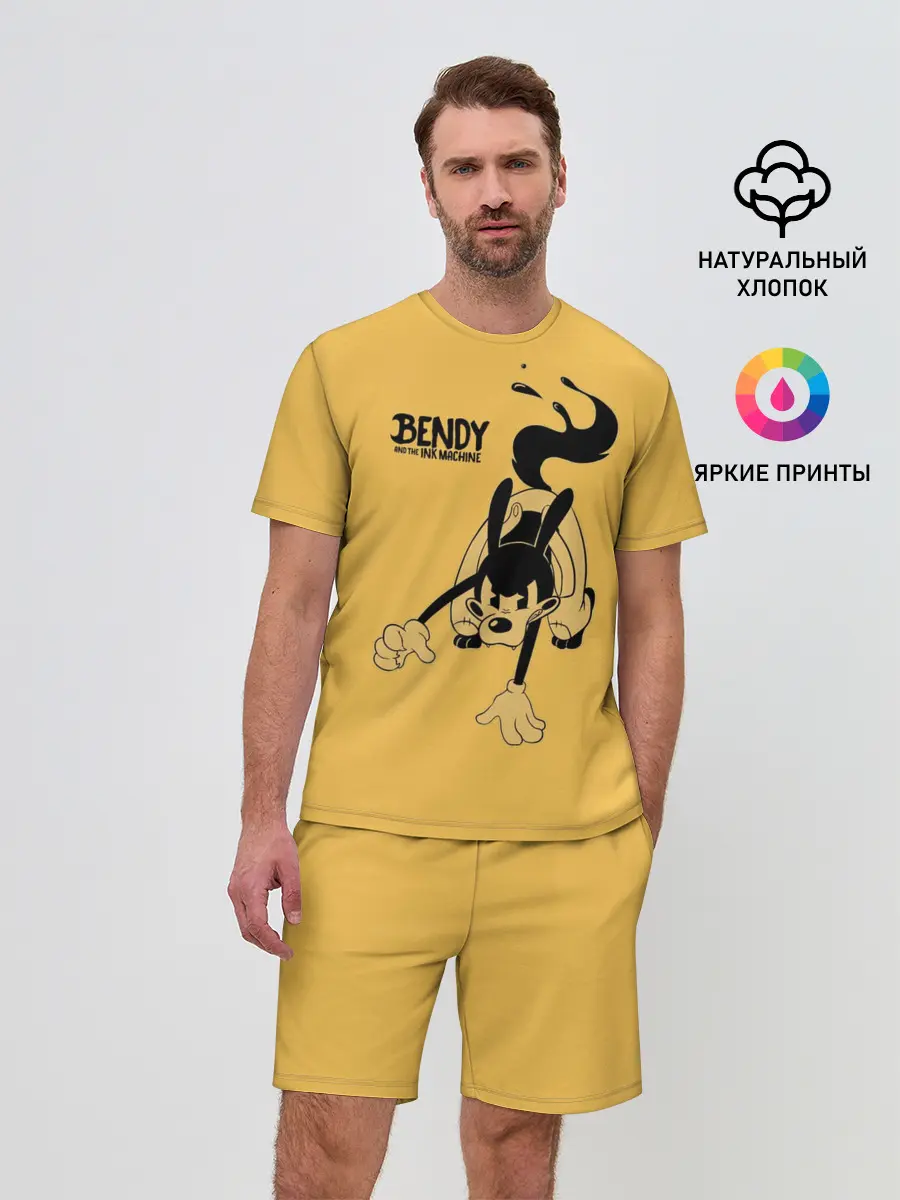 Мужской костюм с шортами / Bendy And The Ink Machine