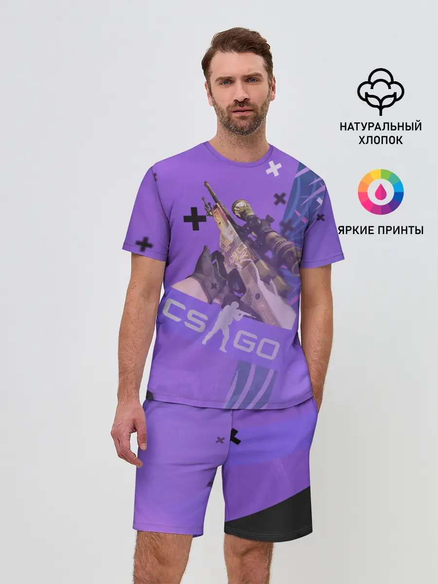 Мужской костюм с шортами / CS GO - Dragon lore | История о драконе