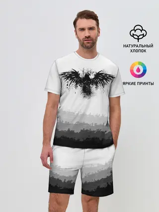 Мужской костюм с шортами / ЧЁРНЫЙ ВОРОН