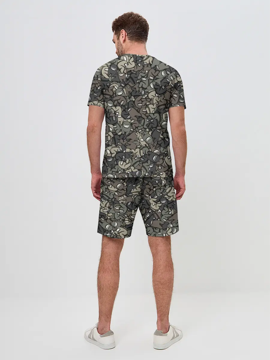 Мужской костюм с шортами / Камуфляж Амонг Ас