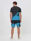 Мужской костюм с шортами / One Piece синий всплеск