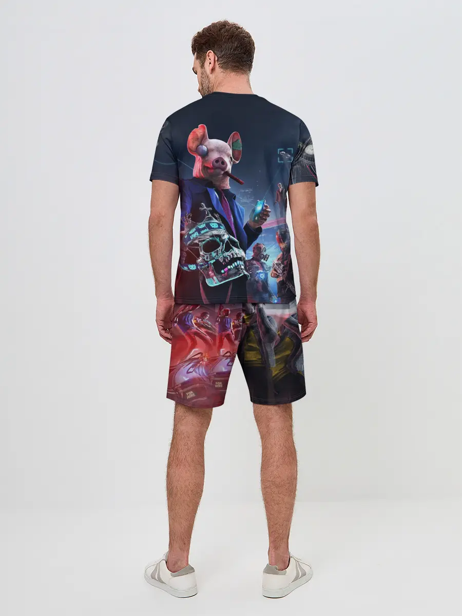 Мужской костюм с шортами / Watch Dogs | Legion