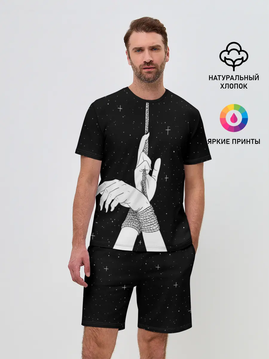 Мужской костюм с шортами / Эстетика связанных рук