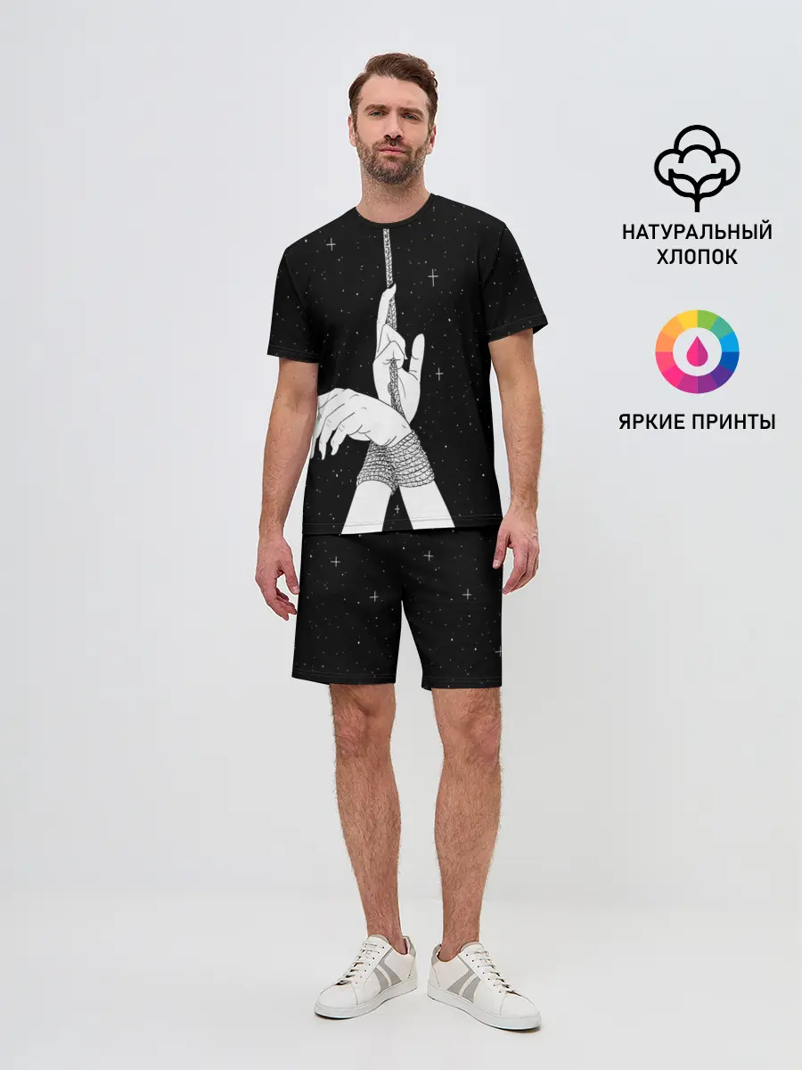 Мужской костюм с шортами / Эстетика связанных рук