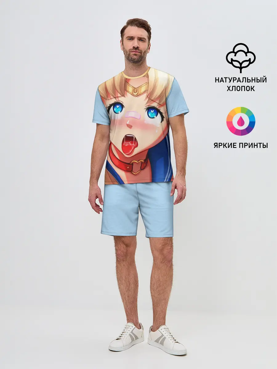 Мужской костюм с шортами / SAILOR MOON AHEGAO