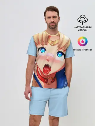 Мужской костюм с шортами / SAILOR MOON AHEGAO