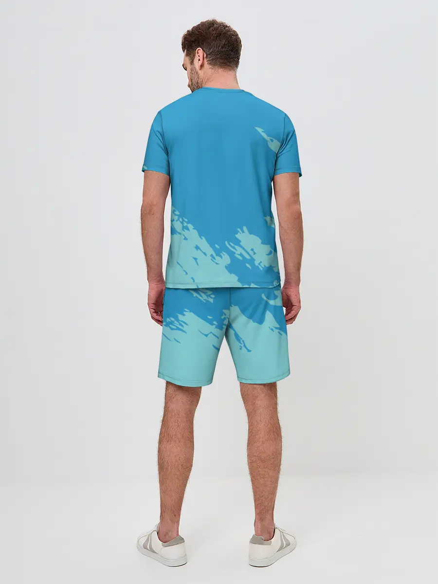 Мужской костюм с шортами / Море. Пальмы. Песок