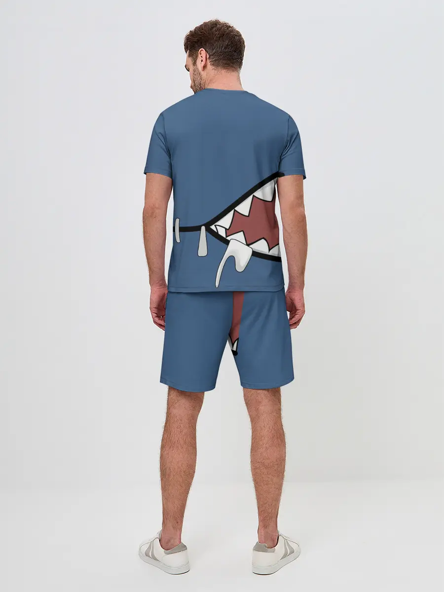 Мужской костюм с шортами / Акула gawr gura