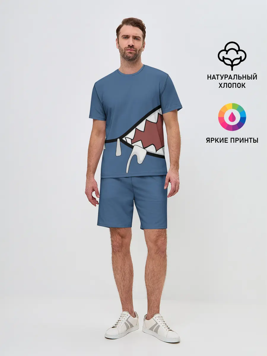 Мужской костюм с шортами / Акула gawr gura