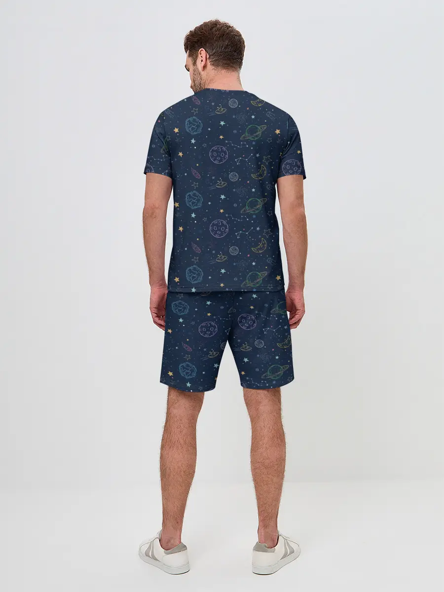 Мужской костюм с шортами / Далекий космос