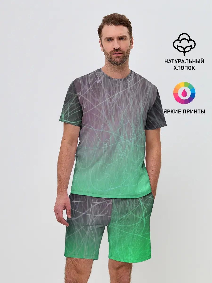 Мужской костюм с шортами / Текстура