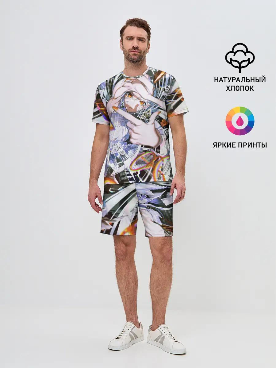 Мужской костюм с шортами / Anime girl art