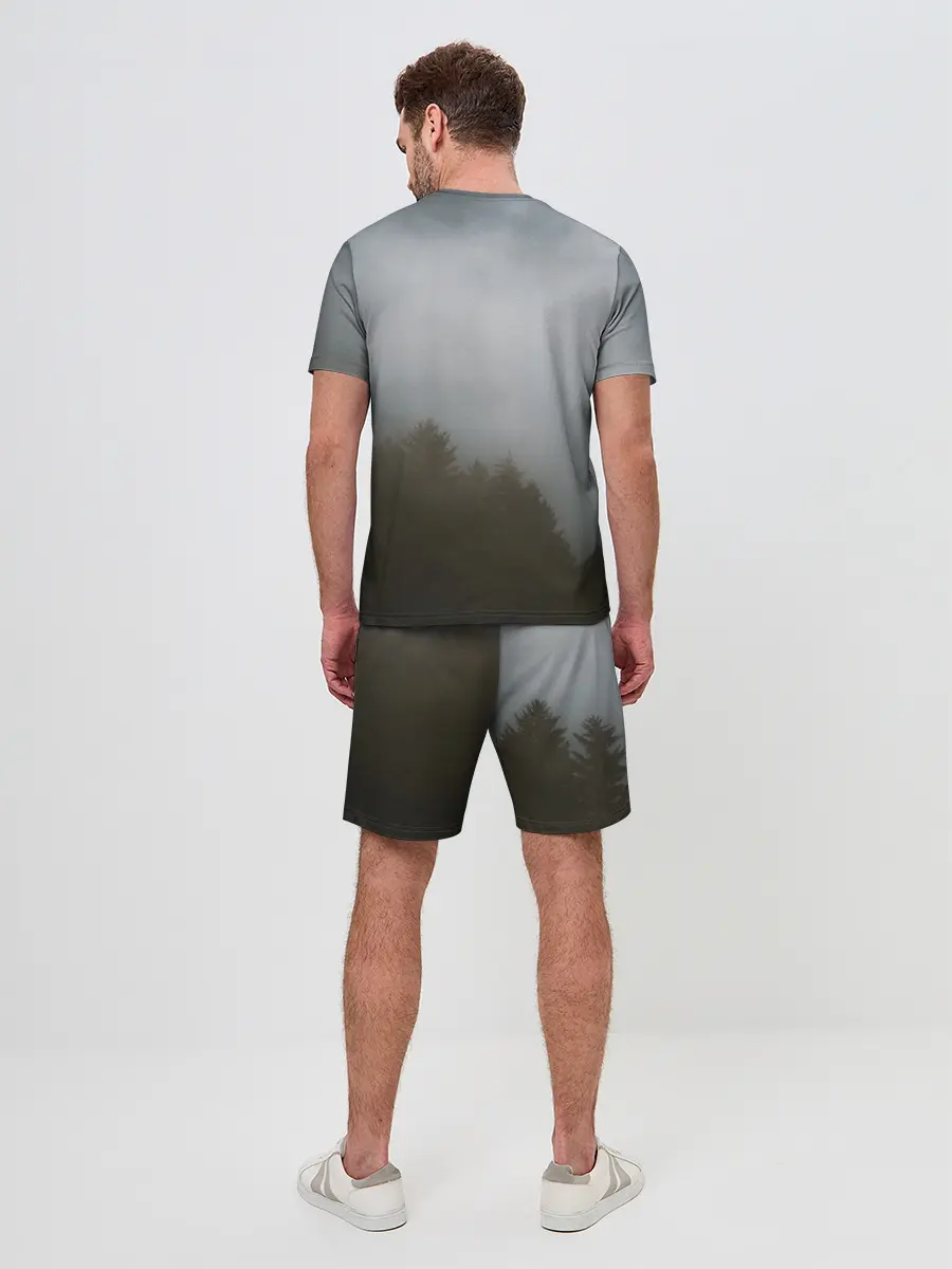 Мужской костюм с шортами / Орёл над лесом