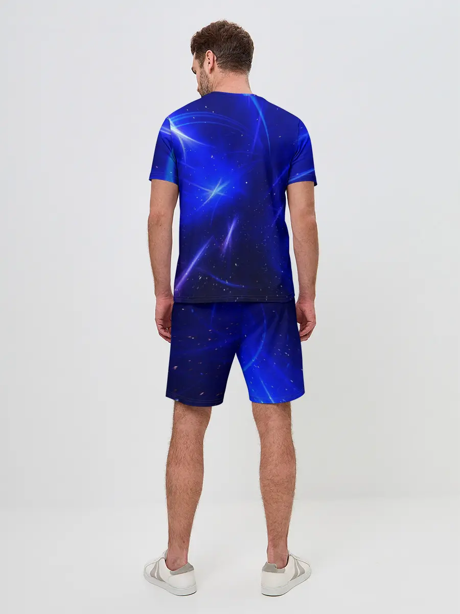 Мужской костюм с шортами / Космический вихрь