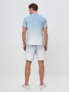 Мужской костюм с шортами / Небесно-голубой градиент