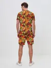 Мужской костюм с шортами / Осенние листья