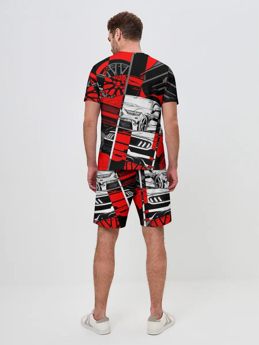 Мужской костюм с шортами / Автомобили