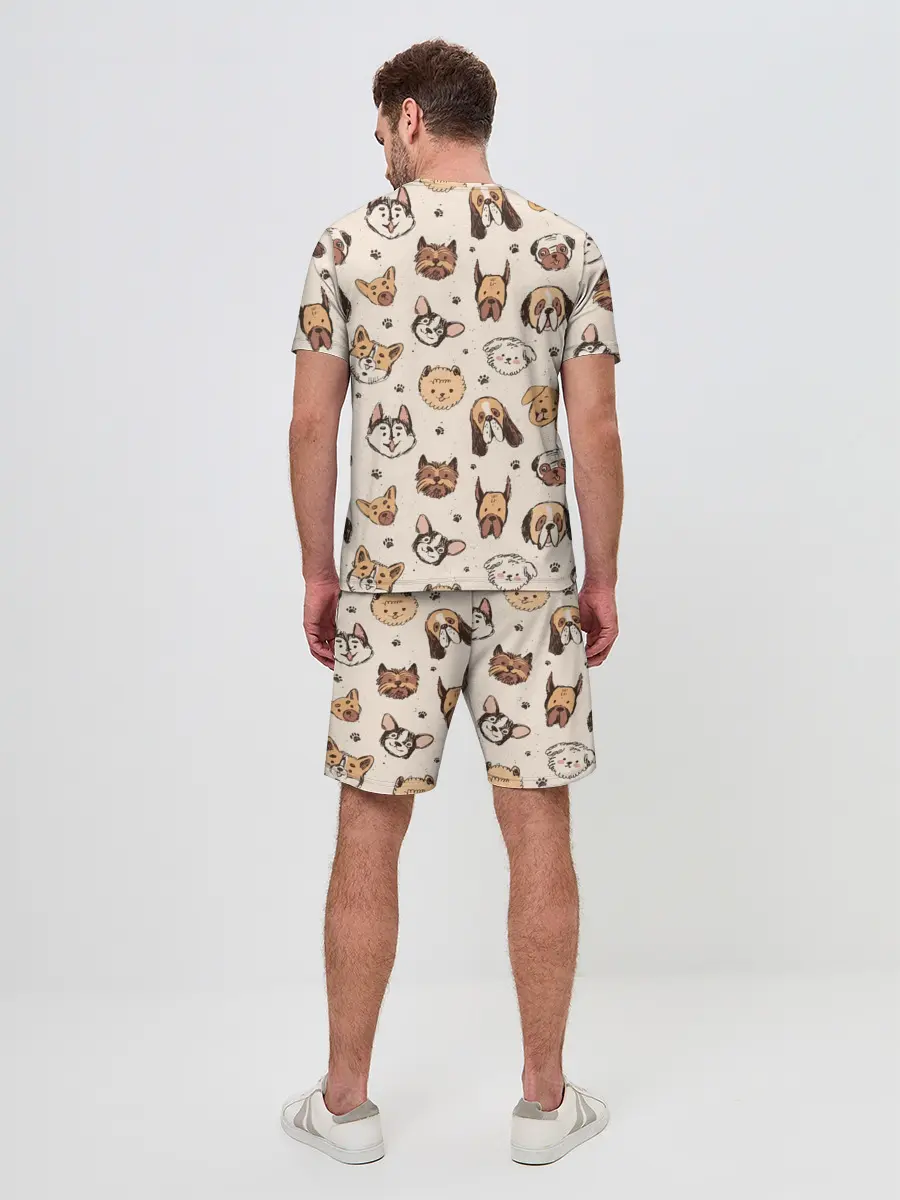 Мужской костюм с шортами / Хипстерские собачки