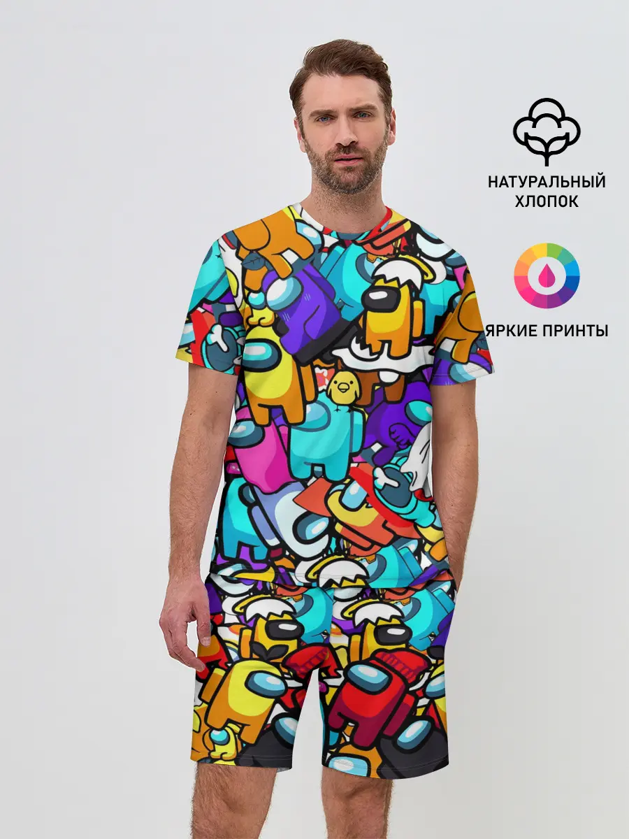 Мужской костюм с шортами / AMONG US