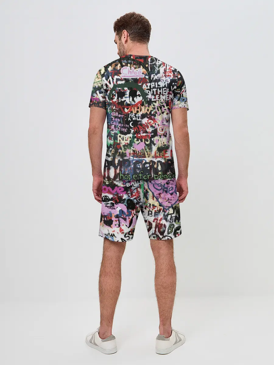 Мужской костюм с шортами / Street graffiti