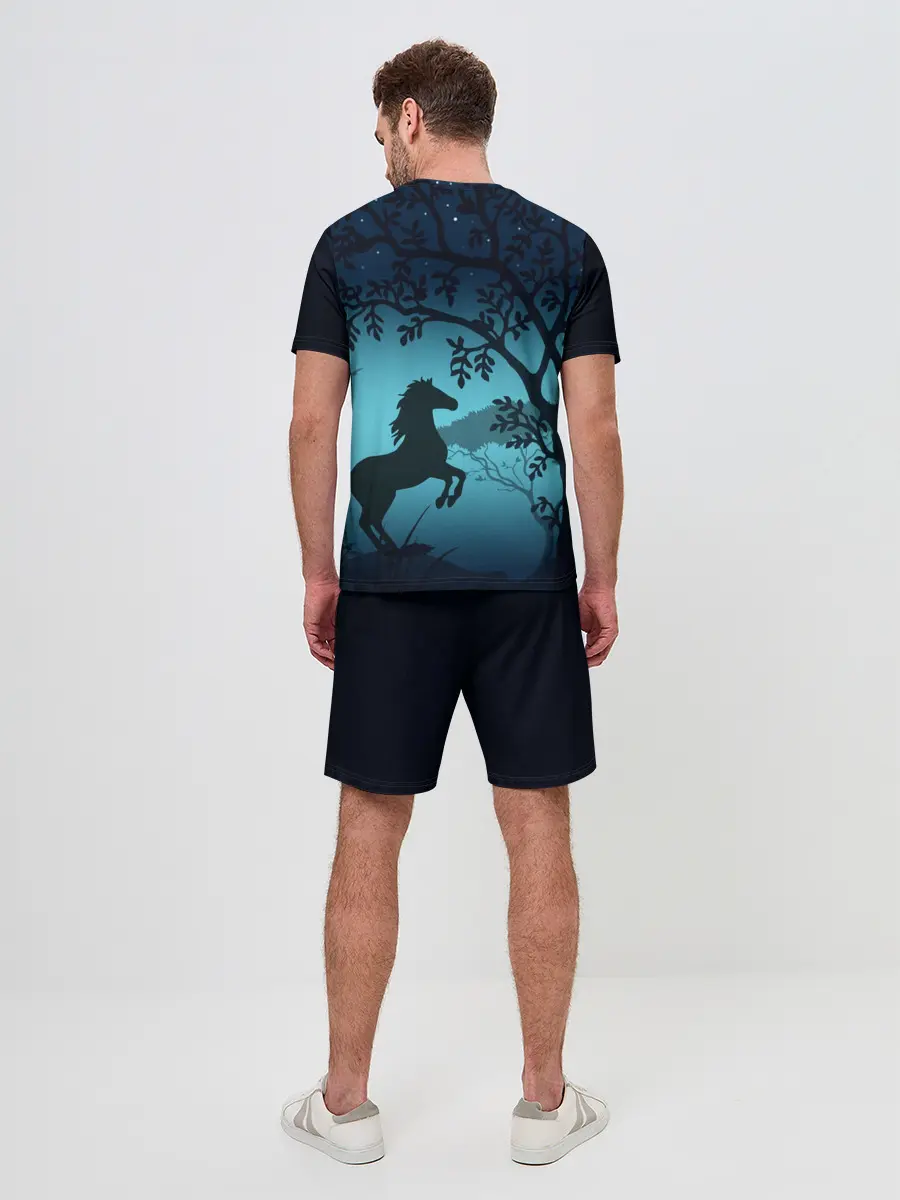 Мужской костюм с шортами / Конь