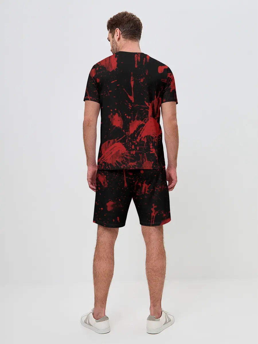 Мужской костюм с шортами / Пятна кровавой краски