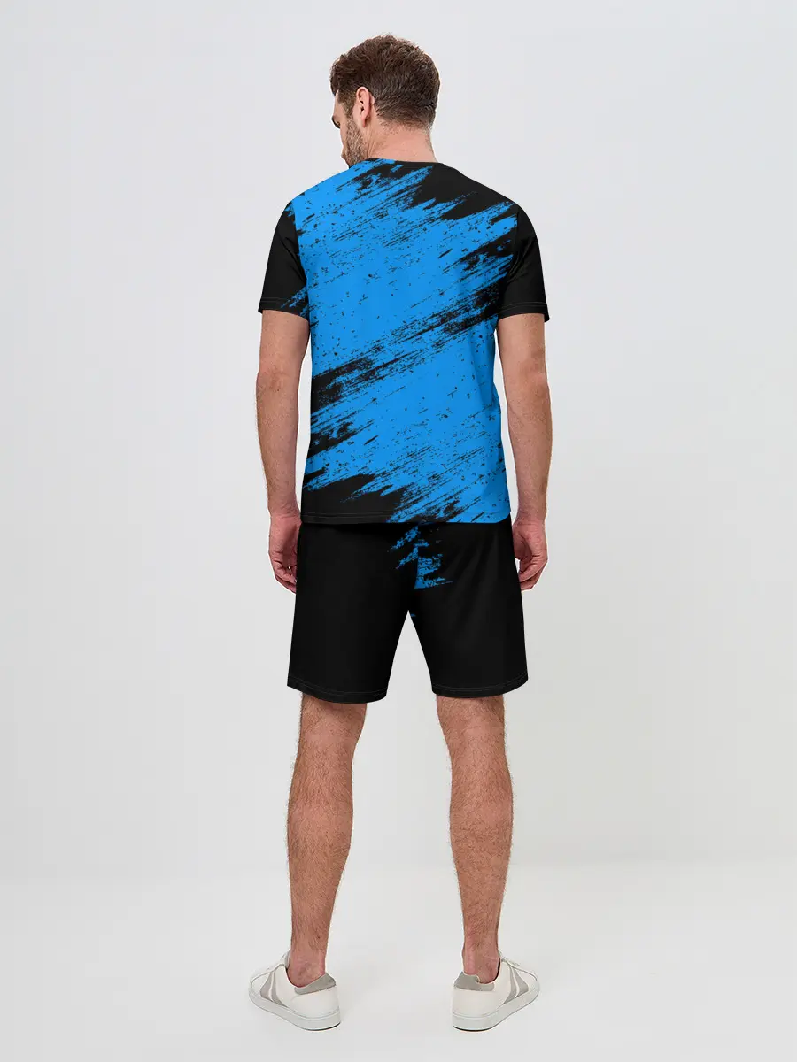 Мужской костюм с шортами / AMONG US - Синий в Короне