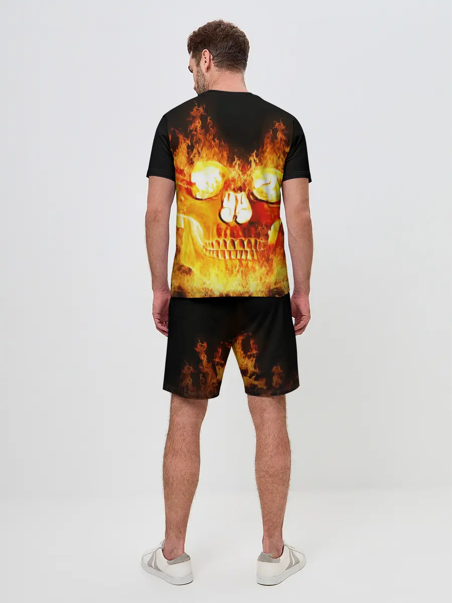 Мужской костюм с шортами / Череп