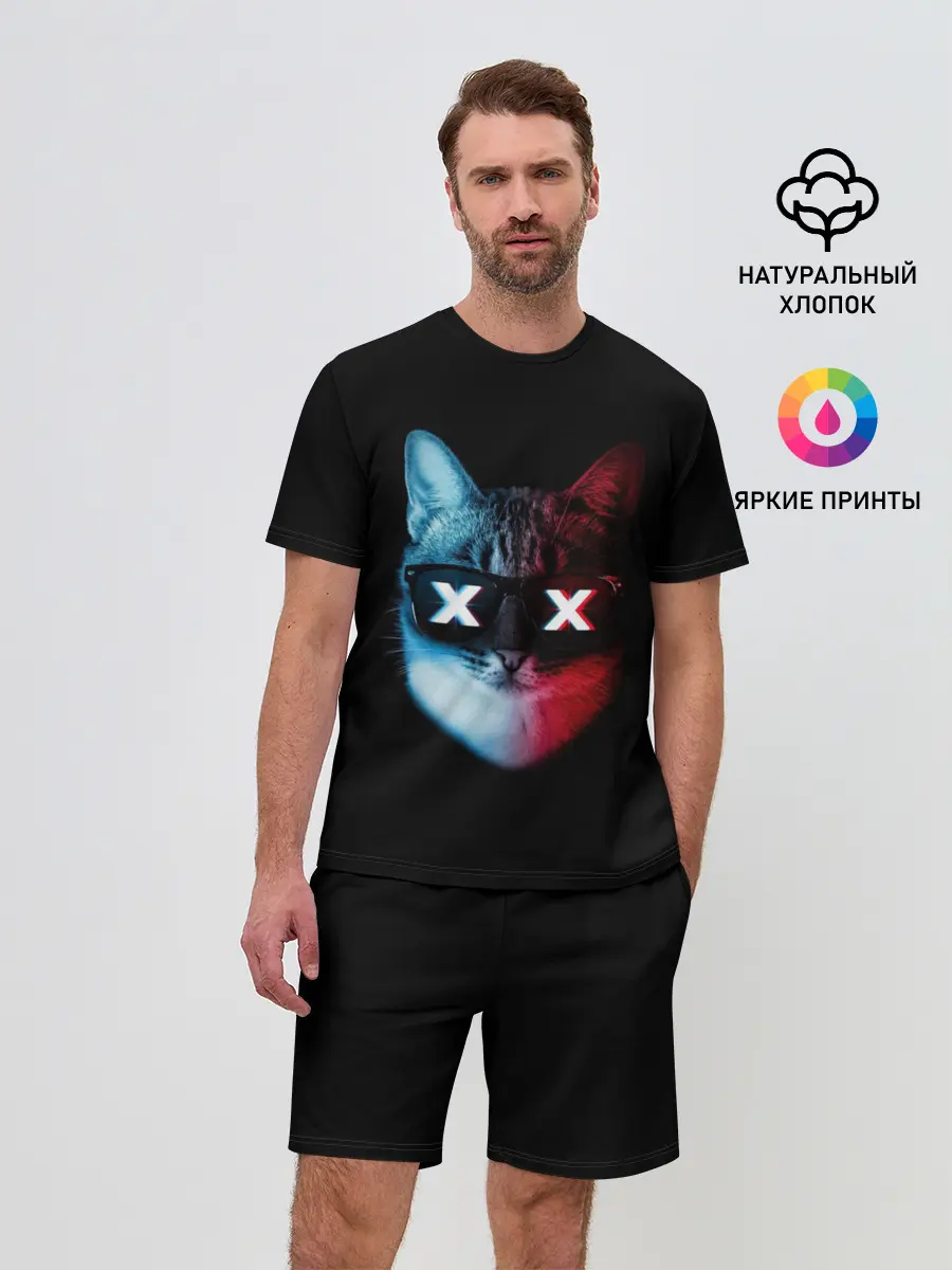 Мужской костюм с шортами / Кот XX