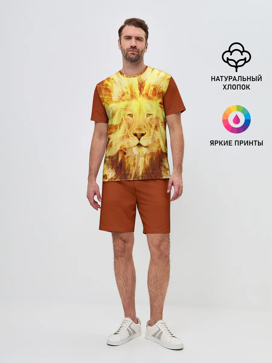 Мужской костюм с шортами / Лев