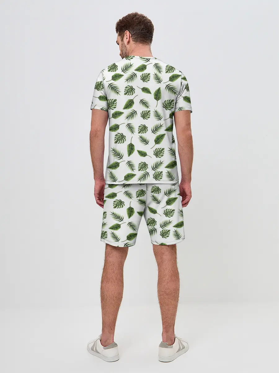 Мужской костюм с шортами / папоротник