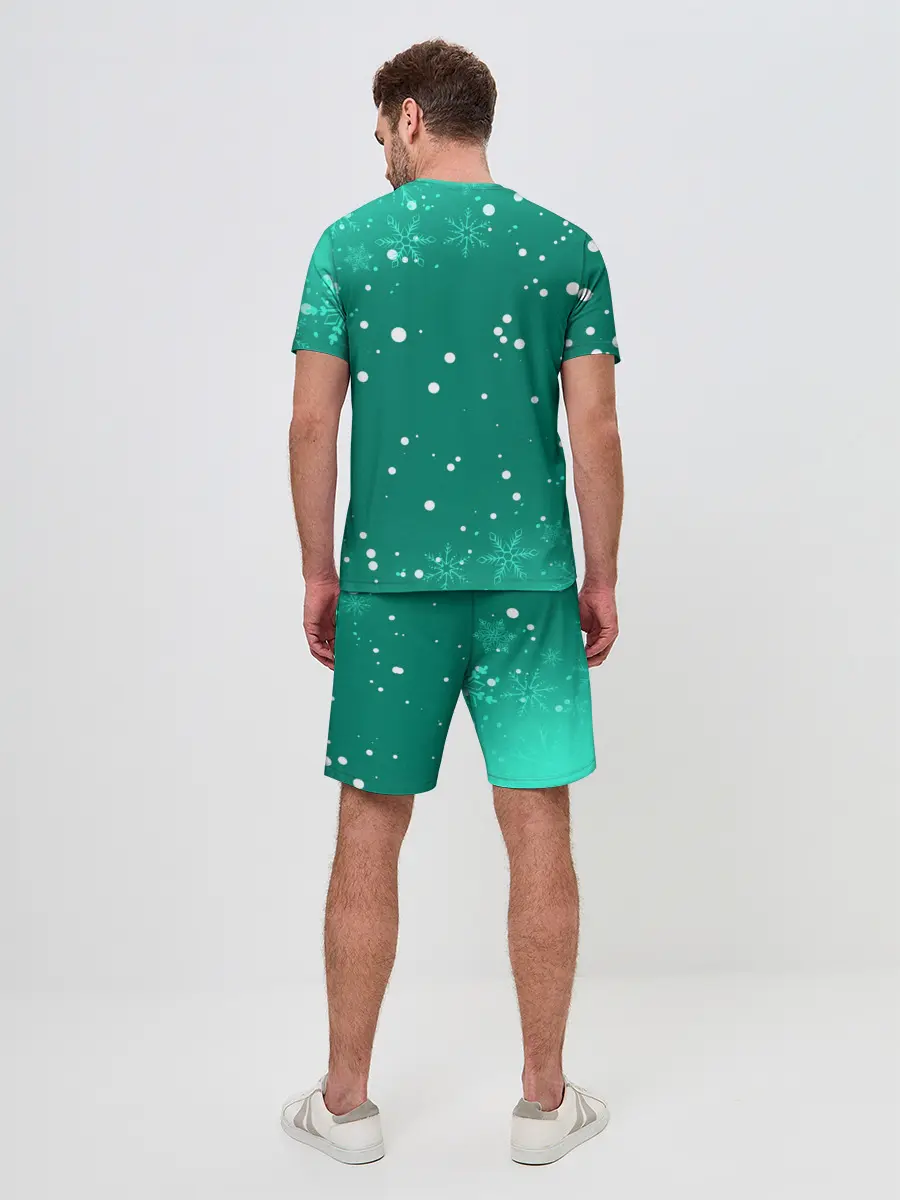 Мужской костюм с шортами / AMONG US - СНЕЖНЫЙ