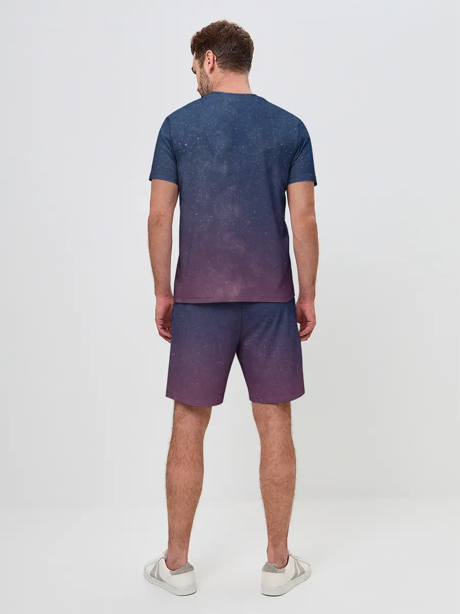 Мужской костюм с шортами / Космос