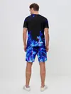 Мужской костюм с шортами / СИНИЙ ОГОНЬ ГЛИТЧ | BLUE FIRE GLITCH