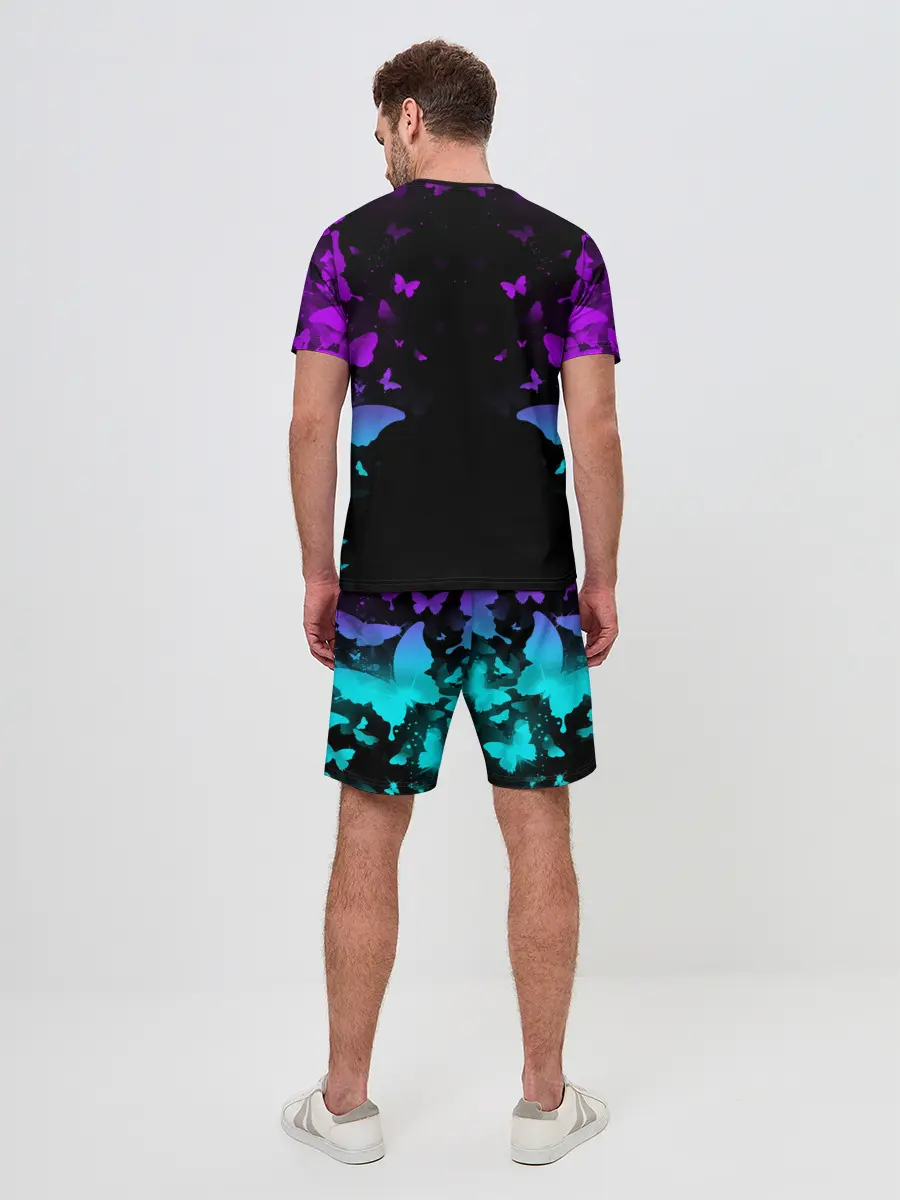 Мужской костюм с шортами / НЕОНОВЫЕ БАБОЧКИ | NEON BUTTERFLIES