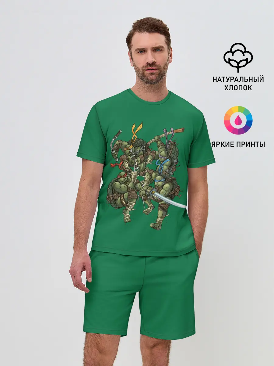 Мужской костюм с шортами / Черепашки Ниндзя