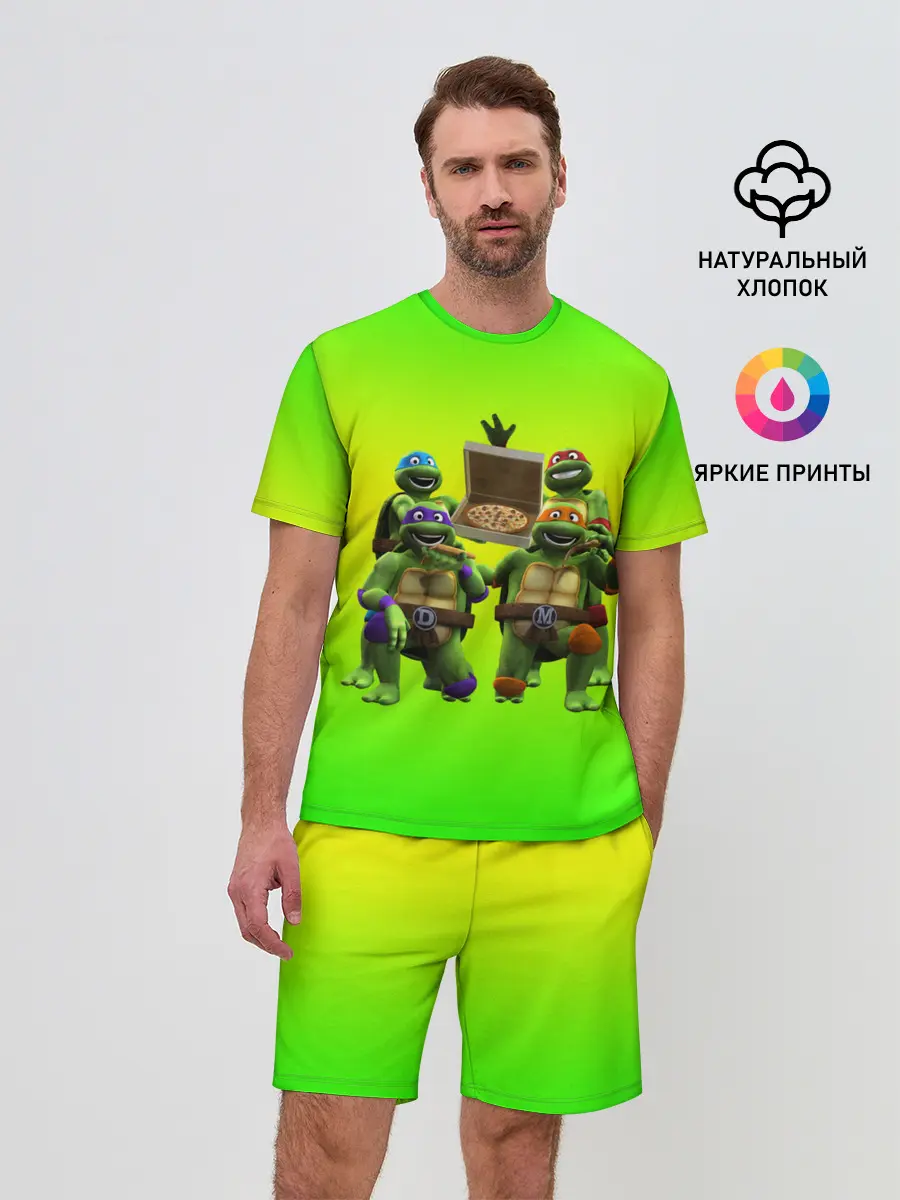 Мужской костюм с шортами / ЧЕРЕПАШКИ - НИНДЗЯ