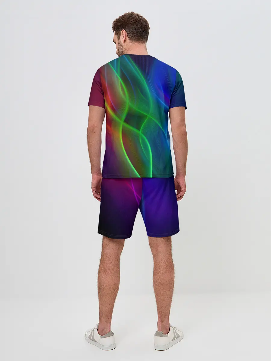 Мужской костюм с шортами / НЕОНОВАЯ АБСТРАКЦИЯ